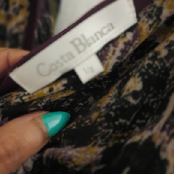 Costa Blanca dress, size Lg, multiple colors. - Picture 4 of 4